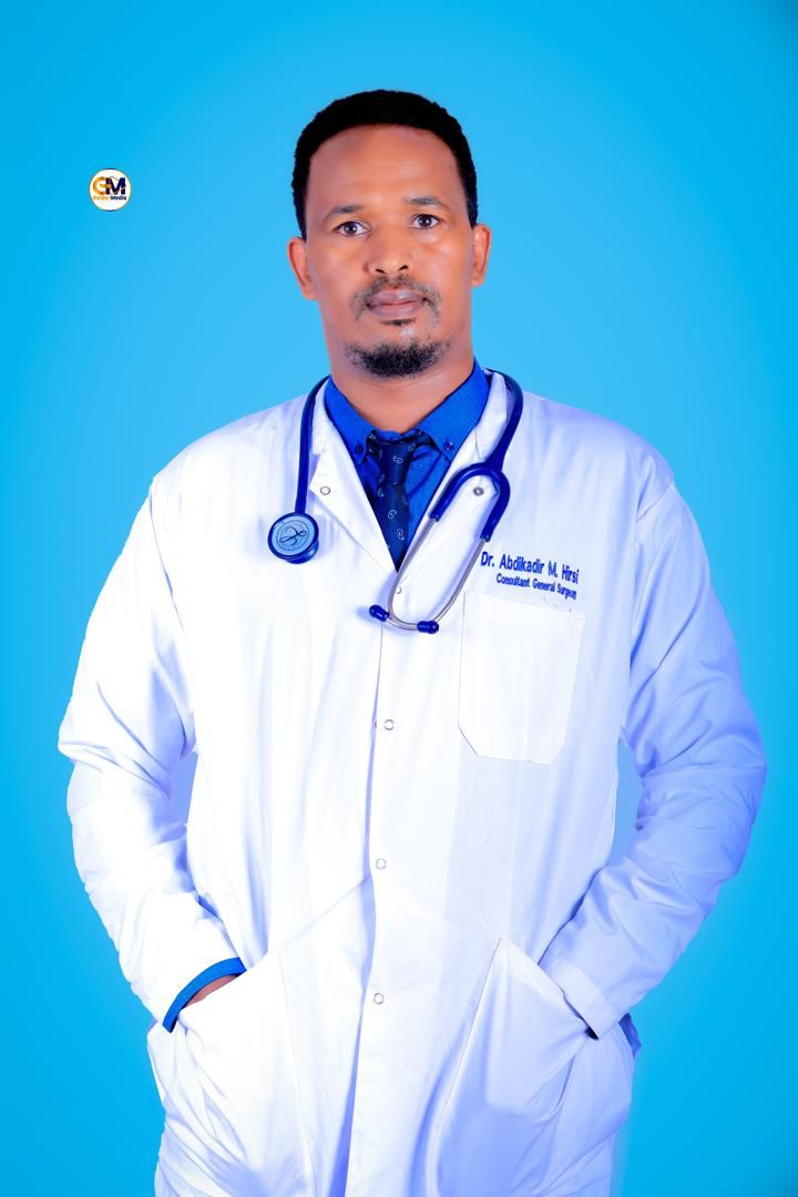Dr. Abdikadir Muhumed Hirsi, General Surgeon specializing in Abdominal Surgery, Thyroid & Breast Pathology, Trauma Care